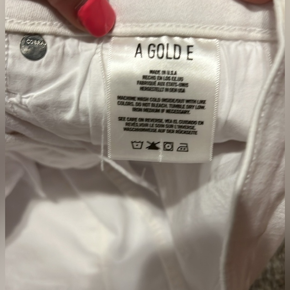NWOT Agolde Sophie Crop Skinny Jeans Shoreline Destruct Size 24 - Picture 10 of 11